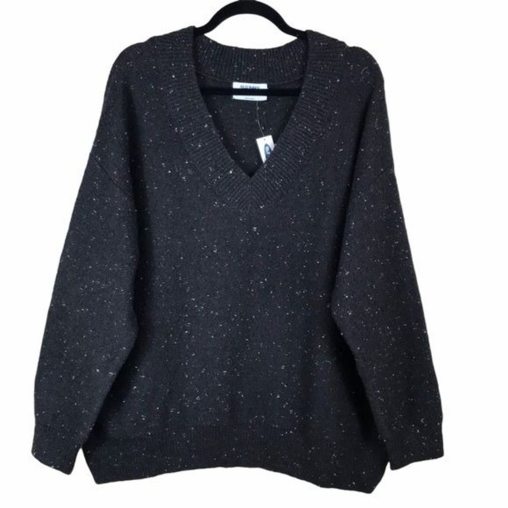 Old Navy Chunky Knit Sweater Women's Large Charcoal Gray